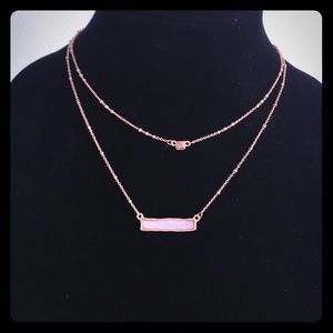 Gold tone choker necklace